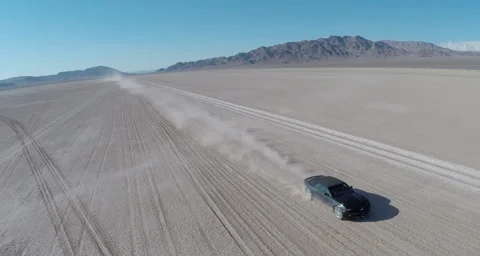 Fast Car speeding at camera Stock-Footage 58461185