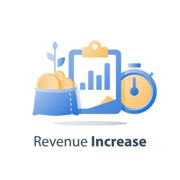Fast cash loan, quick easy money, invest fund growth, lucrative portfolio, se Ilustração Stock
