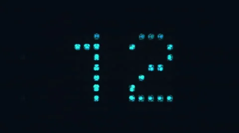 Fast changing digital timer. Stock Footage 60602859