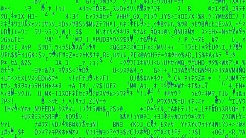 Fast changing glitch code green screen background animation Stock Footage 332689080