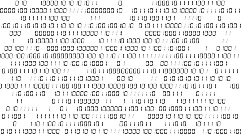 Fast changing matte black binary code background animation Stock Footage 332689114
