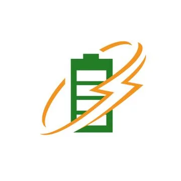 Fast charge battery vector logo template design illustrations Illustrazione stock