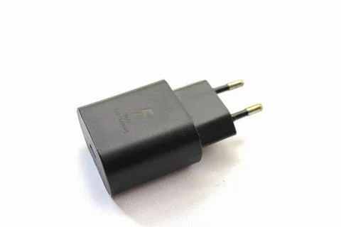 Fast charging adapter isolated Stock Photos