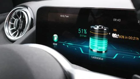 Fast charging on the display Stock Photos