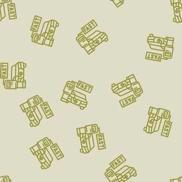 Fast charging electric line vector seamless pattern Stock Illustration