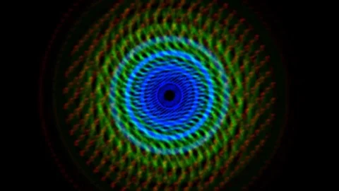 Fast circular shapes VJ loop Stock Footage 75968328