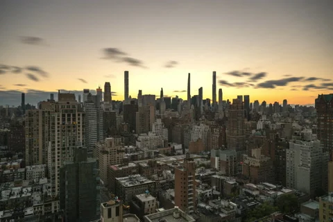 Fast Cityscape Timelapse Clouds Stock Footage 222637382
