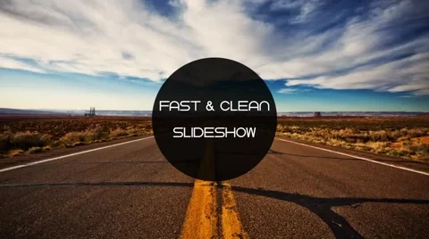 Fast Clean Minimal Slideshow 스톡 After Effects