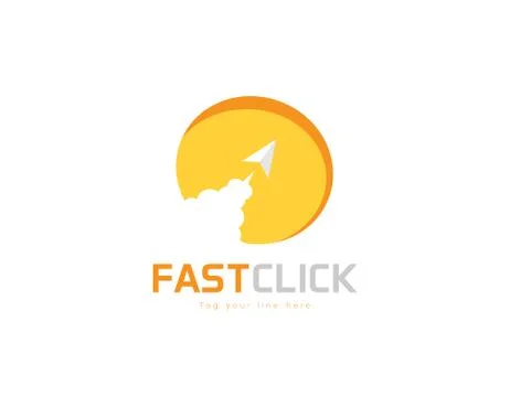 Fast click logo Stock Illustration