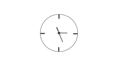 Fast Clock Icon 4K animation Stock Footage 310646069
