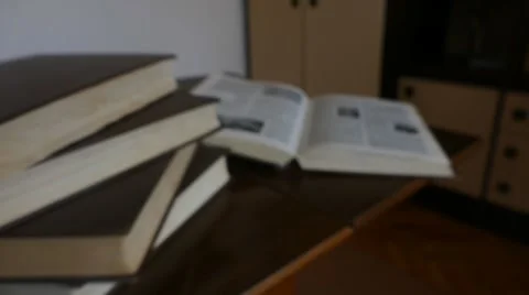 Fast Close up Shot Of Words In A Book Stock Footage 48984096