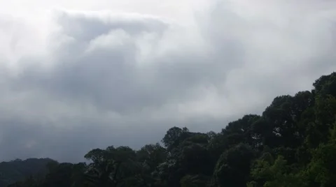 Fast cloud flow in the evening Stock Footage 47731663