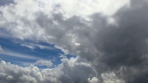FAST CLOUD SKY TIMELAPSE Stock Footage 91039875