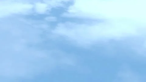 Fast clouds on blue sky background. 3D rendering realistic clouds Real effect Stock Footage 213876874