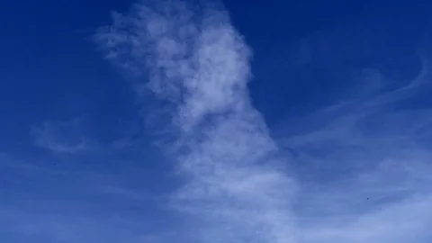 Fast Clouds With Brids Popping Into Frame Vídeo Stock 100181588