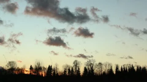 Fast clouds going by Stock Footage 10580395