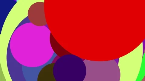 Fast color circles VJ loop Stock Footage 71163854