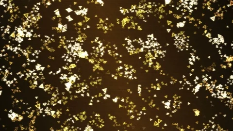 Fast Colorful Animated Triangle Shapes - Loop Yellow Stock Footage 87612352