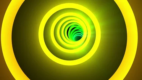 Fast Colorful Circles Rays Wormhole Tunnel Disco VJ Motion Background Loop 1 Stock Footage 77365241