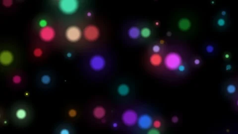 Fast Colorful Dark Dynamic Particles Cluster Abstract Motion Background Loop Stock Footage 100522806