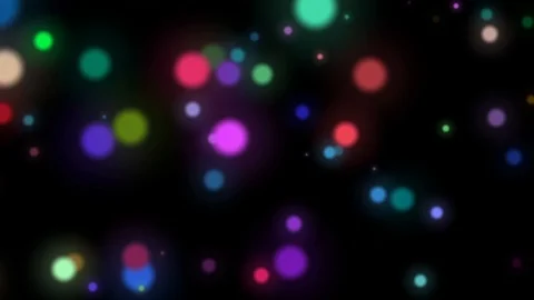 Fast Colorful Dark Dynamic Particles Rotating Abstract Motion Background Loop Stock Footage 100607988