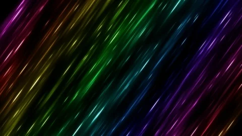 Fast Colorful Diagonal Light Rays Background Animation - Loop Rainbow Stock Footage 90007419