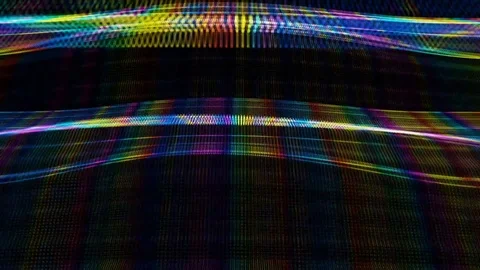 Fast colorful irregular lines Stock Footage 80037508