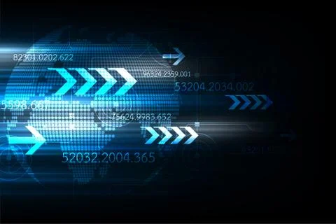 Fast communication system around the world. 스톡 일러스트