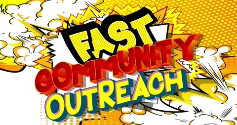 Fast Community Outreach. Stock Footage