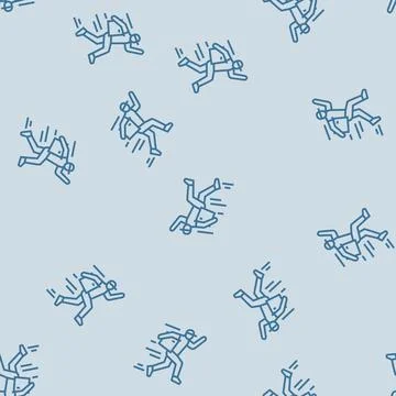 Fast courier line seamless pattern Stock Illustration