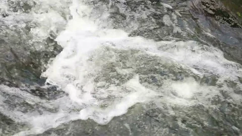 Fast current on the river Stock-Footage 80597339