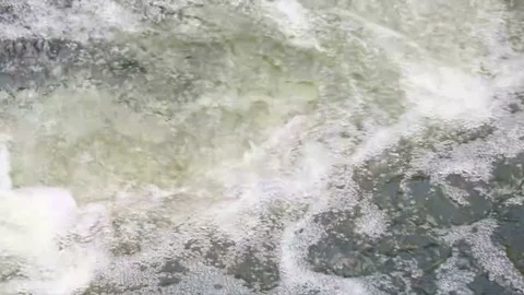 Fast current on the river Video stock 80597399