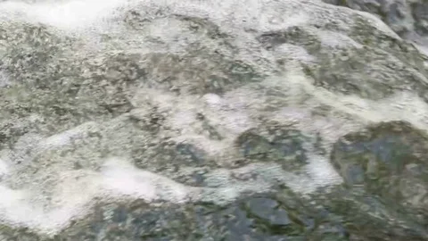 Fast current on the river Stock Footage 80597624