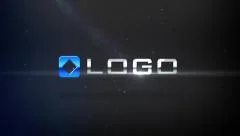 Fast Dark Business Logo Forming Stinger with Elegant Light & Particle Background Stock After Effects