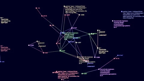 Fast Data Exchange Information Networks. Stock Footage 283994751