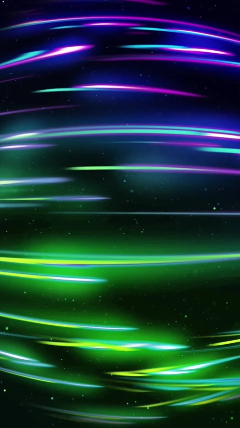 Fast data sphere with glowing neon lines Stock Footage 338084265