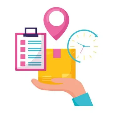 Fast delivery business Illustrazione stock