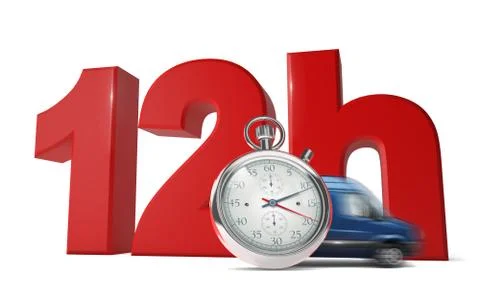 Fast delivery concept. Stock Illustration