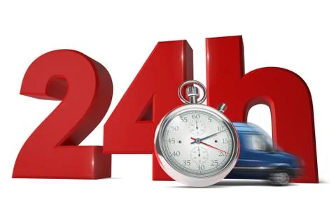 Fast delivery concept. Stock Illustration