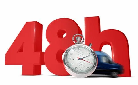 Fast delivery concept. Stock Illustration