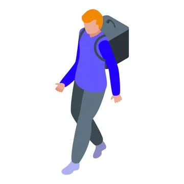 Fast delivery courier icon isometric vector. City rider Illustrazione stock