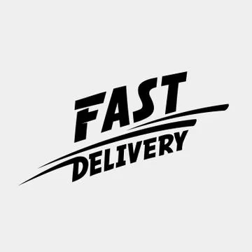 Fast delivery logo Stock Illustration