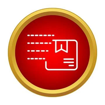 Fast delivery parcel box icon shipping service Stock Illustration