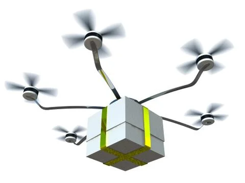 Fast delivery post package for adv or others purpose use Stock Illustration