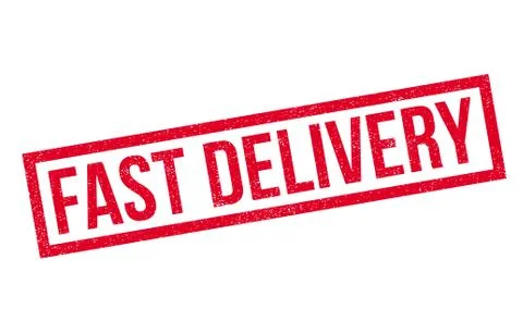 Fast Delivery rubber stamp Stock Illustration