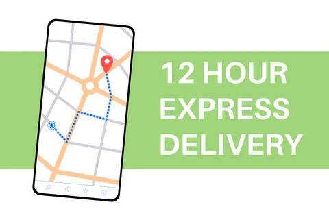 Fast delivery service Stock Illustration