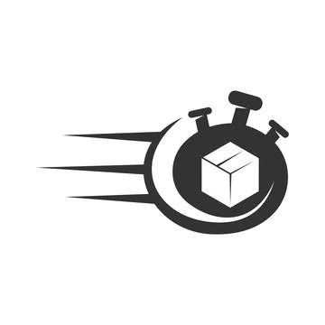 Fast delivery Speed Time Design Graphic Template Isolated 스톡 일러스트