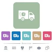 Fast delivery truck color glass buttons: Royalty Free #152202934