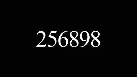 Fast digital counting, one million, from zero, on a black background Stock Footage 169655478