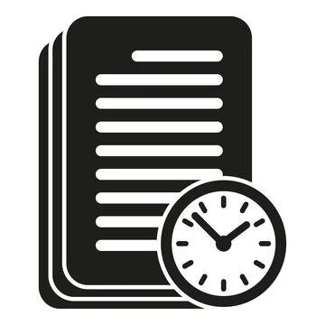 Fast documents icon simple vector. Rush job 库存插图